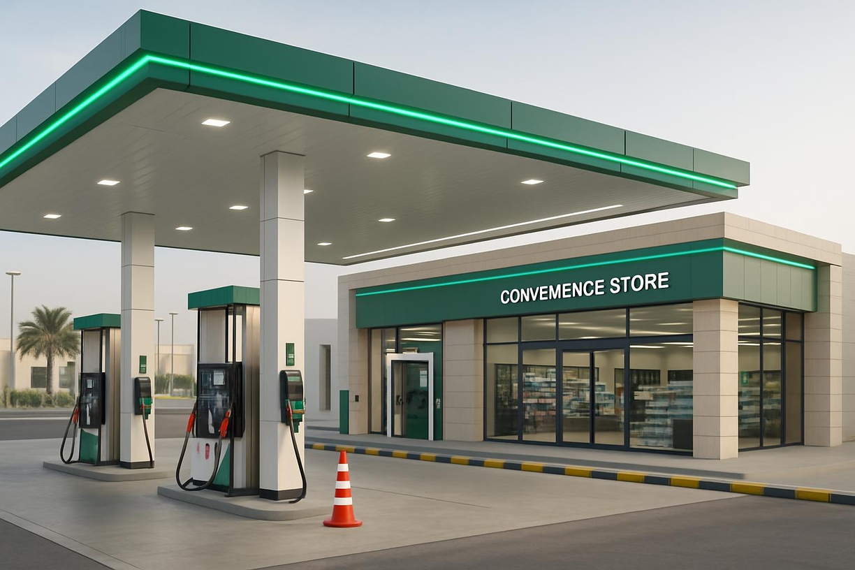 محطة الوقود الحديثة